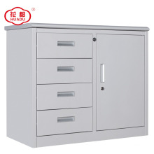 Luoyang huadu armario de archivador de metal de media altura con 4 cajones